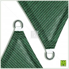 ColourTree 8' x 11' Sun Shade Sail Canopy  Rectangle Green - Commercial Standard Heavy Duty - 160 GSM - 4 Years Warranty   